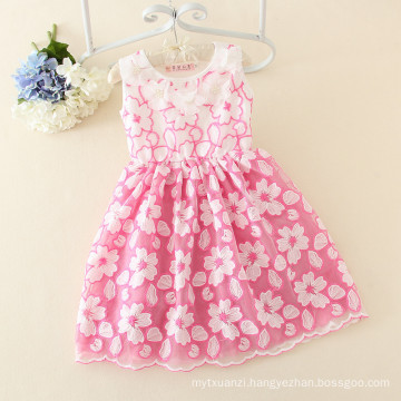 baby girls party dress/casual dress/Embroidery dress 3 colors